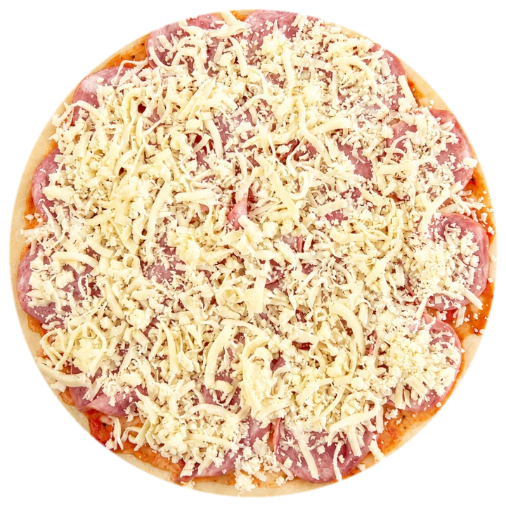 Pizza grande HUGZ de 30 cm, vista de cima
